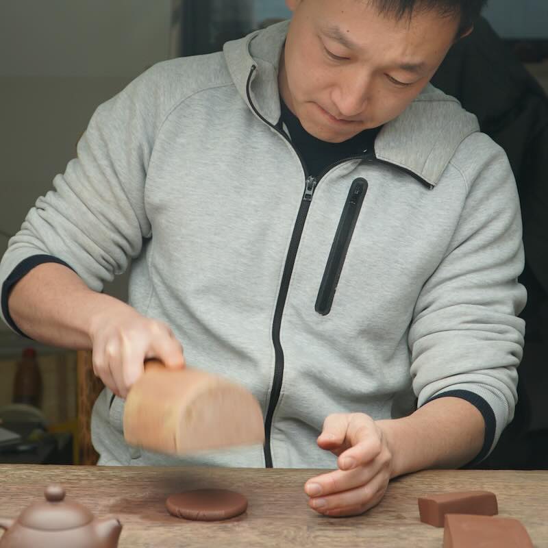 Handbuilt teapot in progress