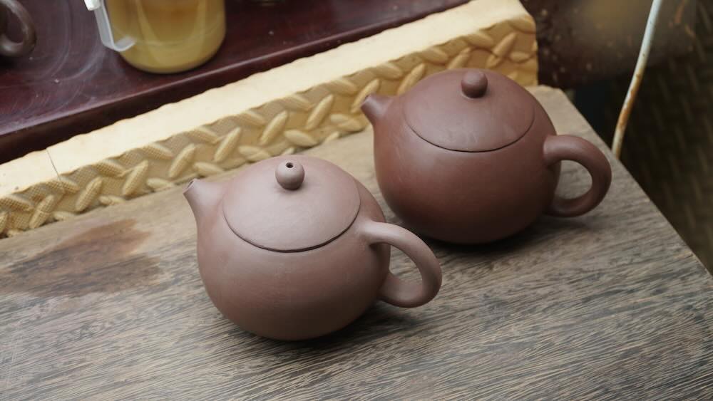 Completed handmade teapot