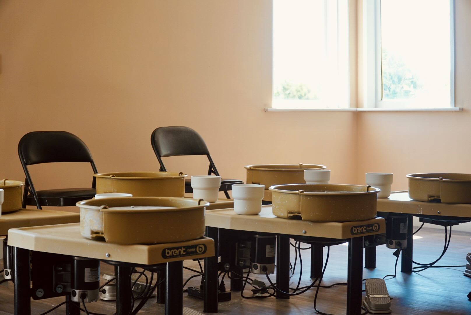 group doing pottery in irvine
